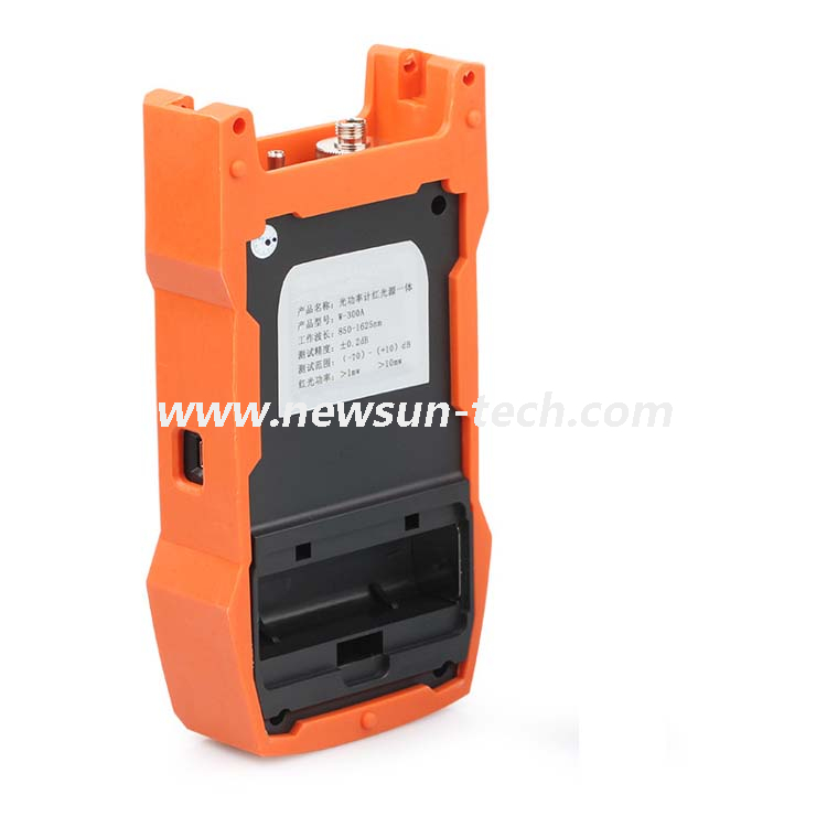 Medidor de potencia óptico de mano NSKF563 VFL (-70 ~ + 6dBm) con conector FC / SC / ST de 2.5 mm