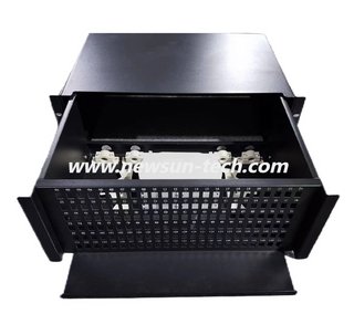 4U 144 Port 19 "Panel de parche de fibra óptica deslizable ODF 