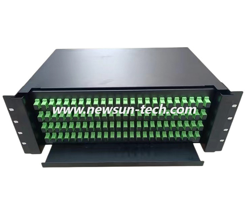 3U 96port 19 "Panel de parche de fibra óptica deslizable ODF 